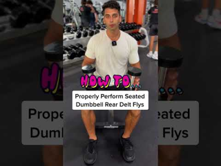 Seated Dumbbell Bent Over Lateral Raise