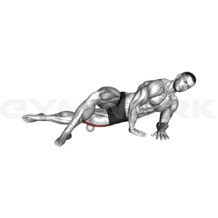 Roll Ball Outside Thigh (IT Band) Stretch